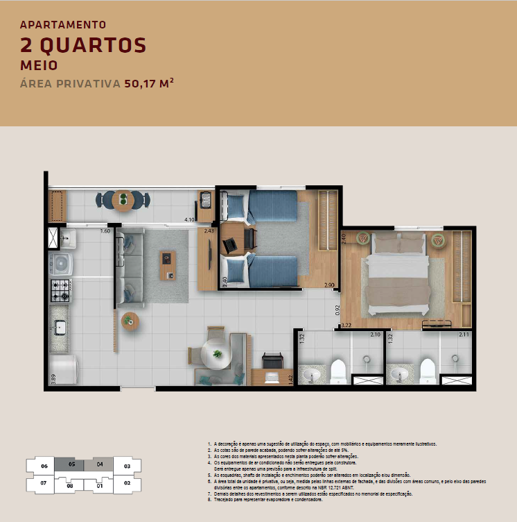 Planta 2 Quartos